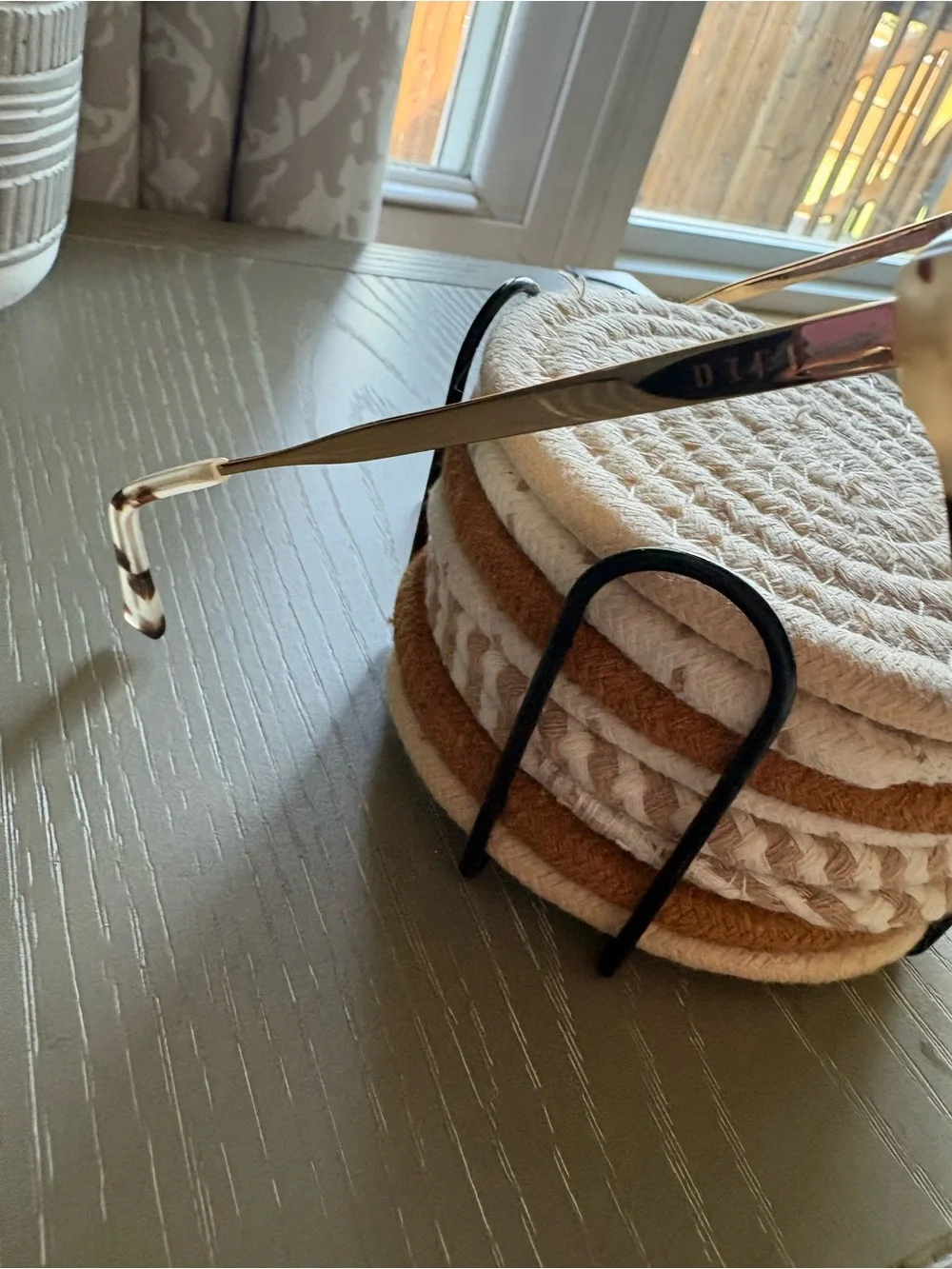 Diff Eyewear Cat-Eye Tortoise Frame Sunglasses with Brown Lenses
